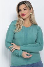 Джемпер Зимний вечер (светло-зеленый) Б12236-20 LT Collection