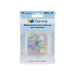 Для вязания "Gamma" MKL-35 кольца маркировочные пластик d 20 мм 35 шт в блистере с замком