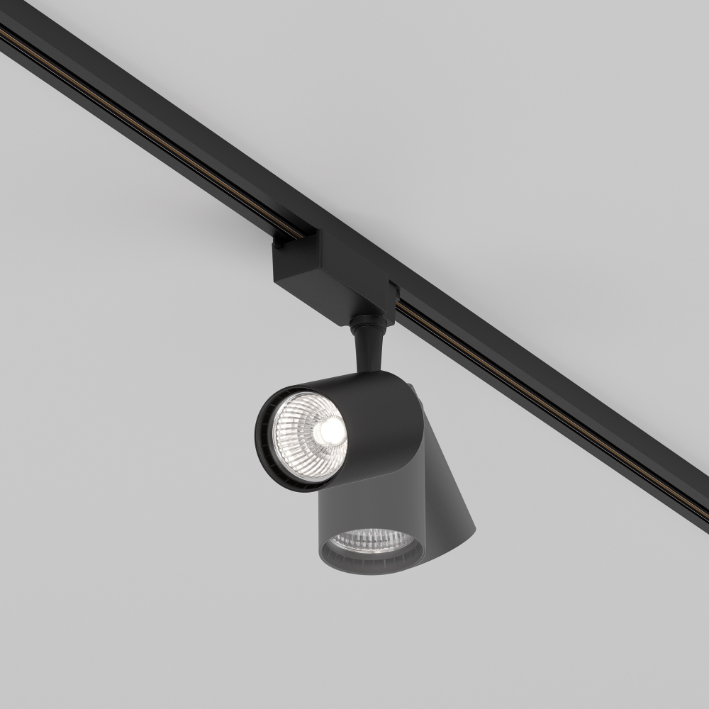 Трековый однофазный светодиодный светильник Maytoni Unity Vuoro TR003-1-10W4K-M-B