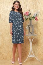 Платье-кокон с цветочным принтом DStrend (Акция)