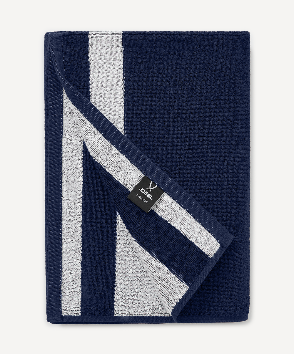 Полотенце спортивное JOGEL ESSENTIAL Towel L, 70х140, темно-синий/белый