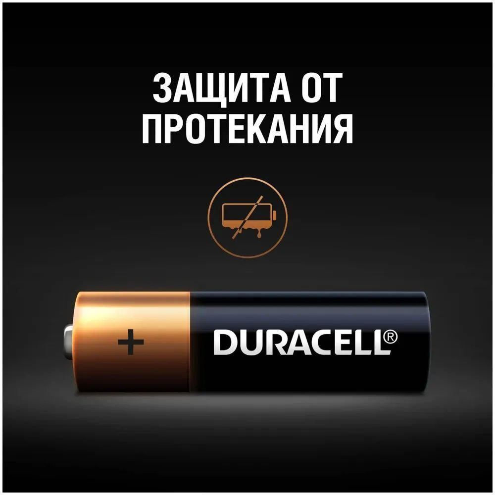 Батарейки щелочные (алкалиновые) Duracell Basic ААA LR03-MN2400, 1,5В, 12шт (мизинчиковые)