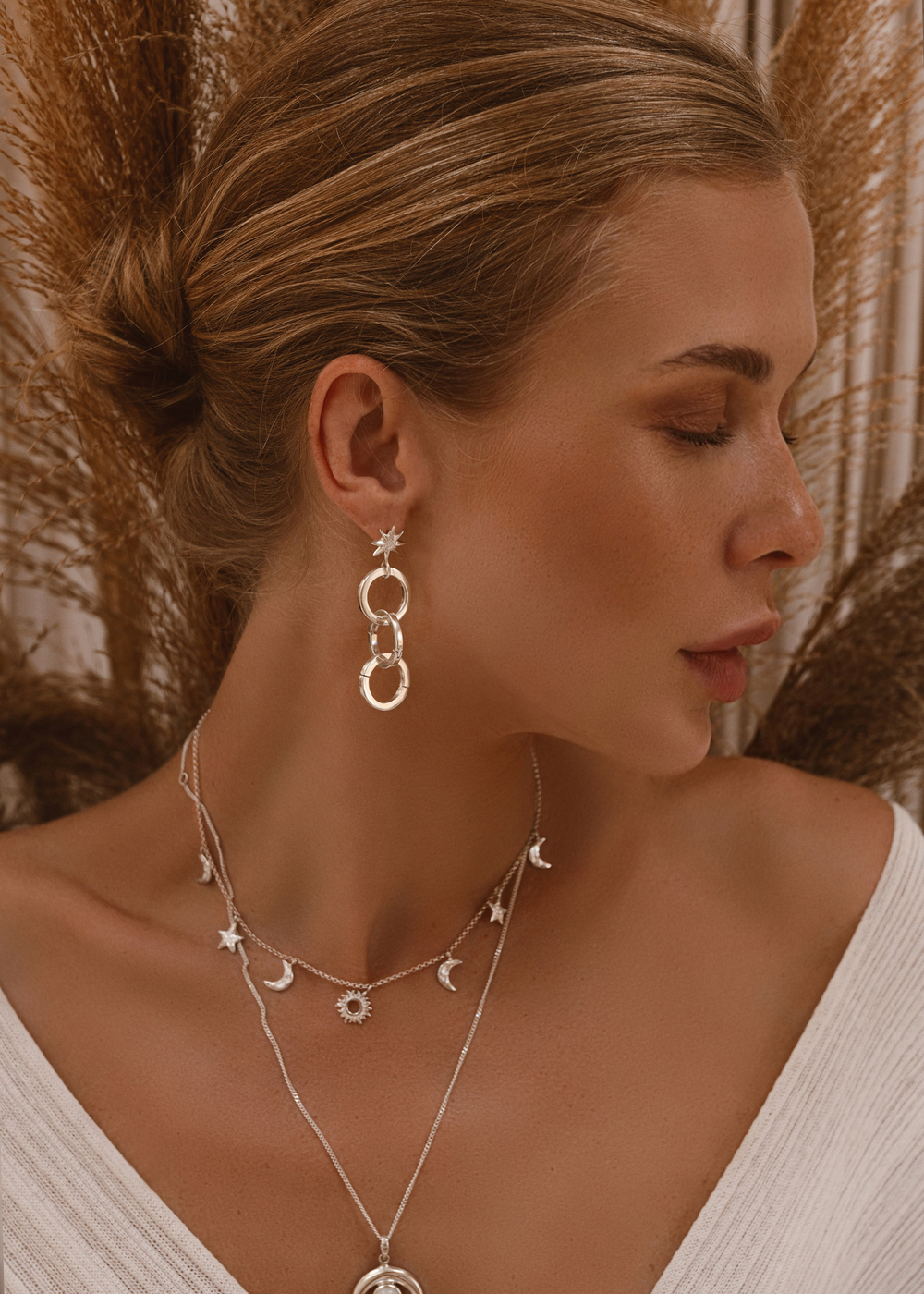 Серьги-трансформеры «Северное сияние»