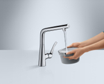 Смеситель для кухни Hansgrohe 14883800 Metris Select, под сталь