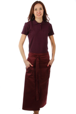 Фартук официанта бордовый