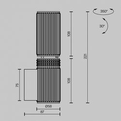 Бра Maytoni Metropolis MOD475WL-02B