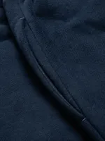 Брюки Hardlunch Logo оверсайз темно-синие