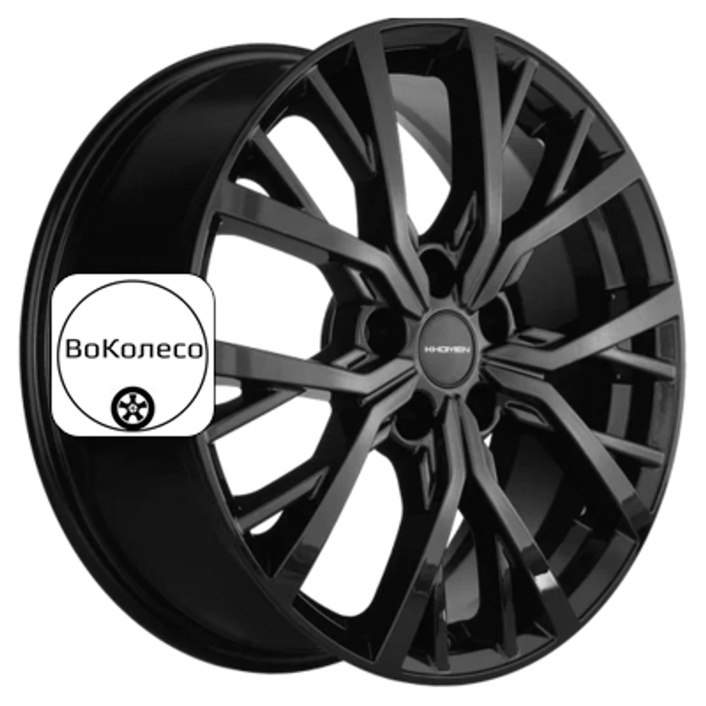 7x18/5x114,3 ET48,5 D67,1 KHW1806 (Sportage) Black Khomen Wheels