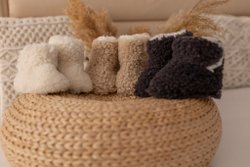 Детские пинетки из натуральной овчины