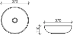 Раковина Ceramica Nova Element D370