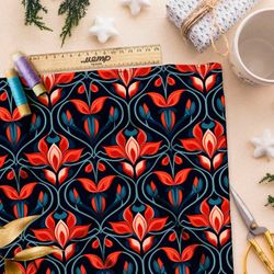 Ткань премиум Оксфорд 600D орнаментальные мотивы