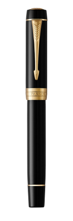 Перьевая ручка Parker Duofold Classic International, Black GT, перо: F