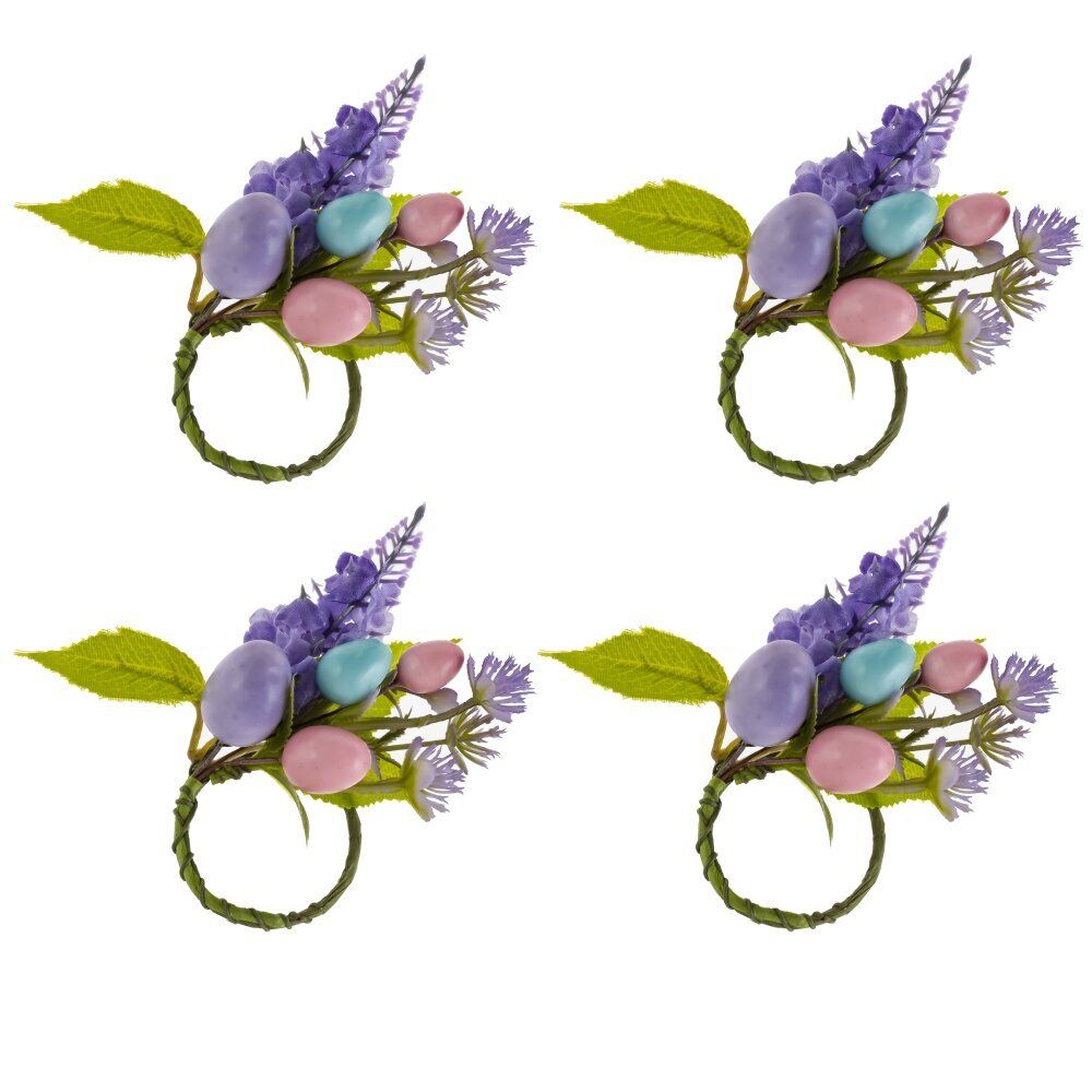 GAEM Набор из 4-х колец для салфеток "Пасхальных", D3.8 см, L7 W3 H20 см