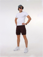 Шорты карго мужские бордовые Город Горький