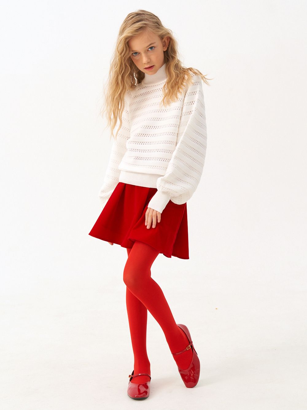 Джемпер для девочки AT1215 белый