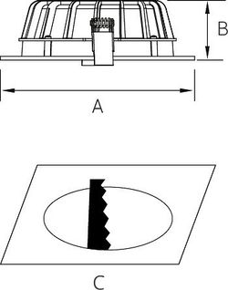 Встраиваемый светильник Fiberli CDEW 11130102