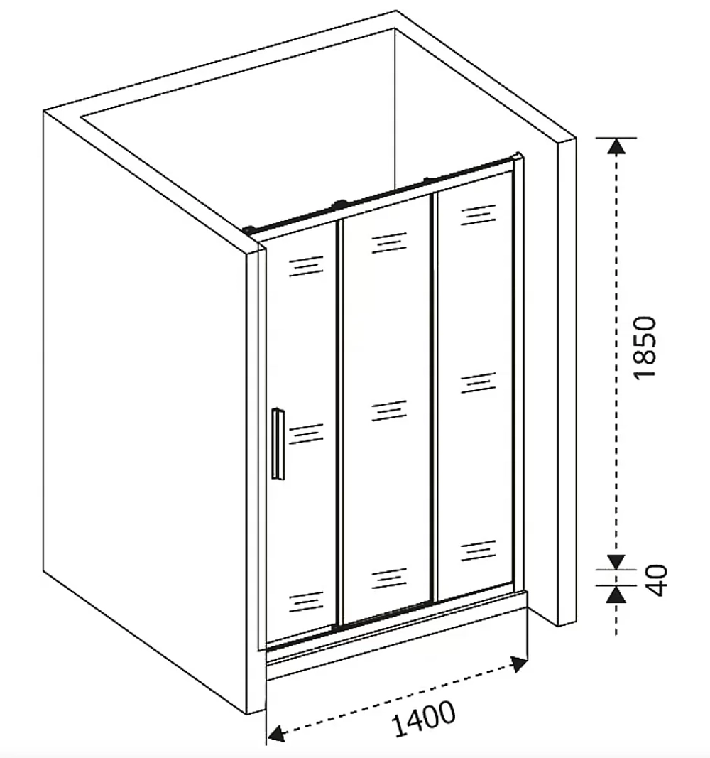 Душевая дверь Good door ORION WTW 140 стекло прозрачное