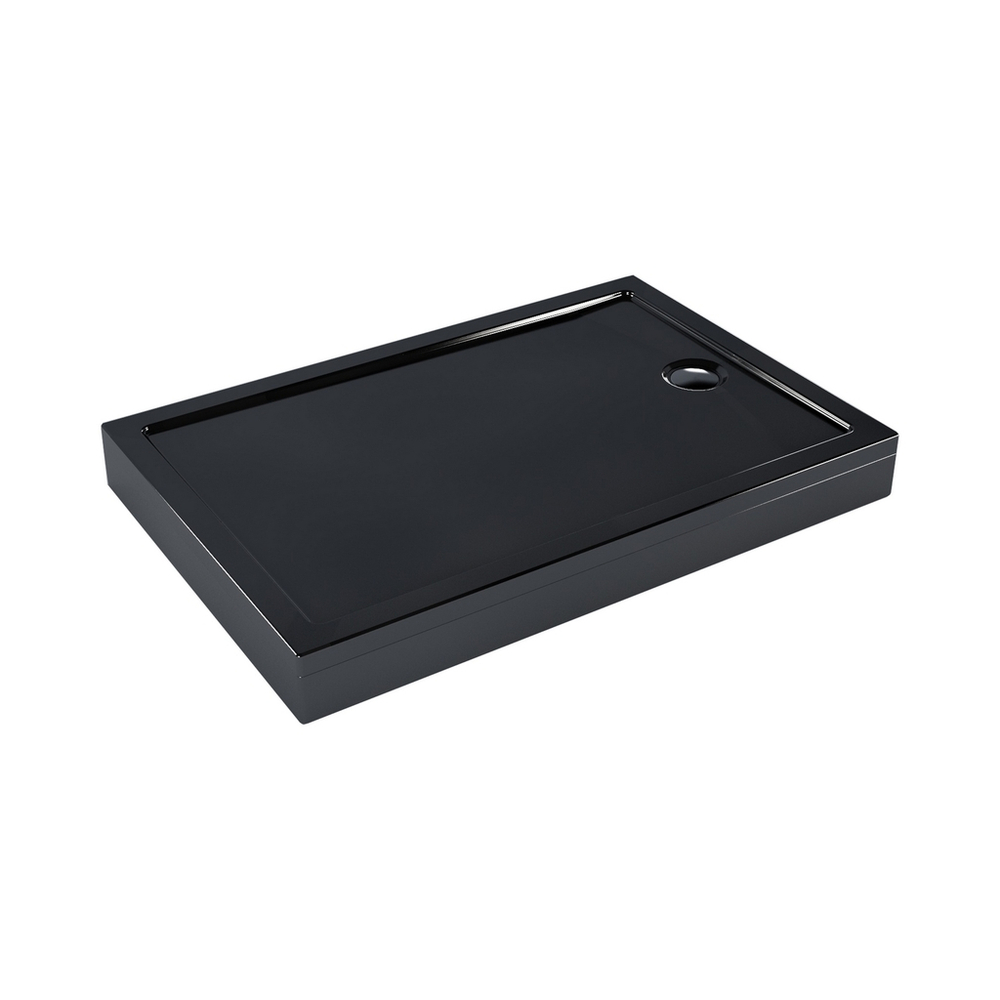 Поддон прямоугольный  1,2*0,8*0,02 "Universal PRO N"акрил d 90 (каркас+экран) выс.13 см BLACK