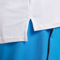 Мужская теннисная футболка Nike Court Dri-Fit Advantage Top - white/light photo blue/black/black