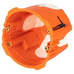 Коробка установочная ЭРА KUU-71-65-unibox двухкомпонентная универсальная оранжевая 71х65мм UniBox саморезы IP30