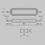 Блок питания с проводом Maytoni Power Supply Magnetic PSL008-200W-48V-IP67