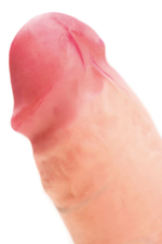 Телесный реалистичный фаллоимитатор RealStick Elite DILDO Tobias - 18 см. (Цвет: телесный)