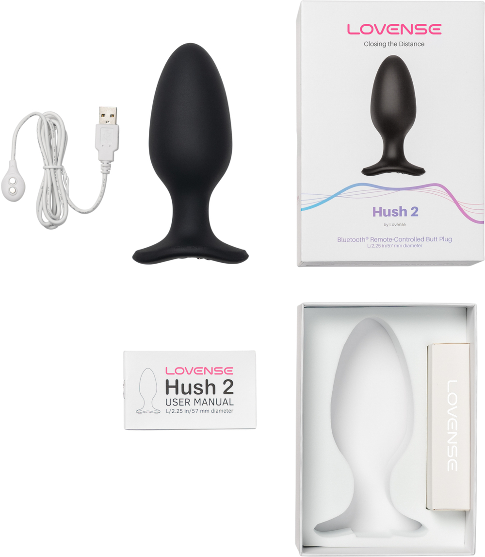 LOVENSE Hush 2 - Анальная пробка, (5,7 см.)