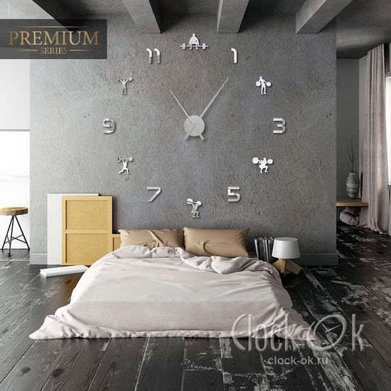 Настенные 3D часы Gym