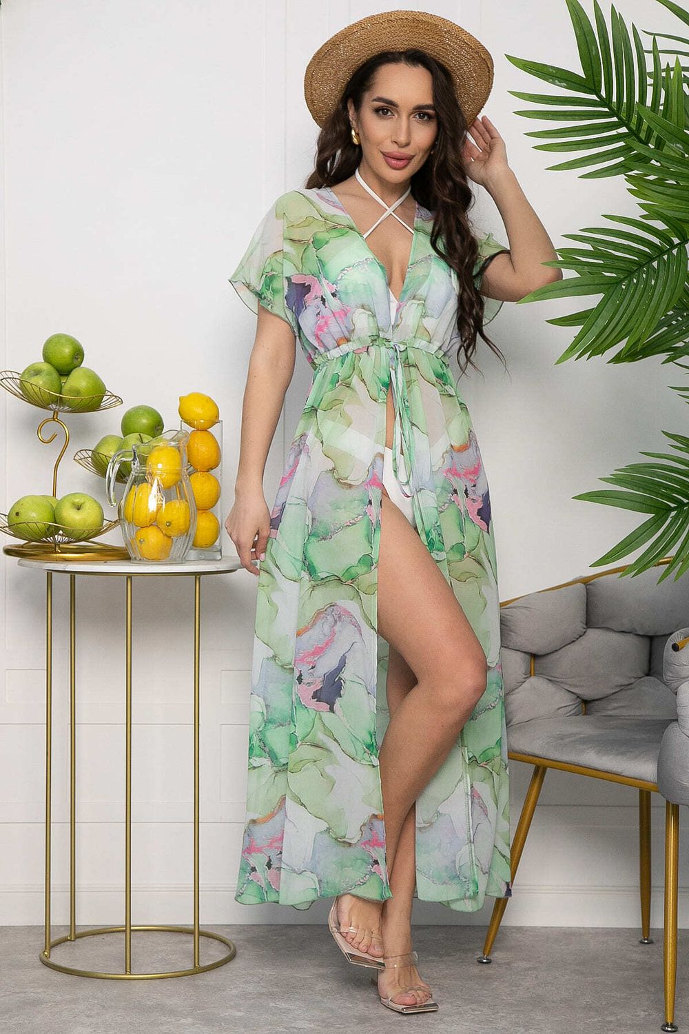 Парео (платье) Изольда (зеленое) П13601-9М LT Collection