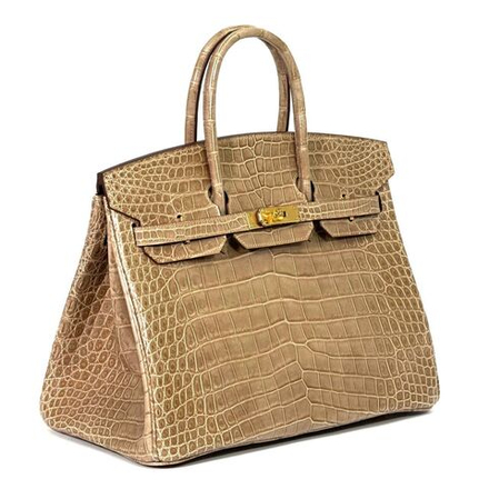 Сумка Hermes из кожи крокодила 35 см