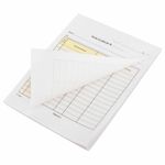 Накладная 2-слойная самокопирующаяся, А5 147х207 мм, КОМПЛЕКТ 5 книжек по 50 шт., STAFF, 130287