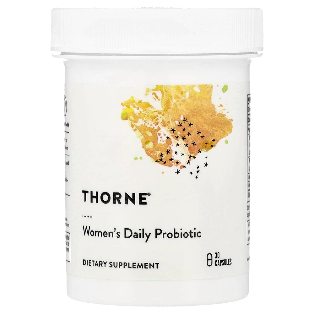 Thorne, ежедневный пробиотик для женщин, 30 капсул