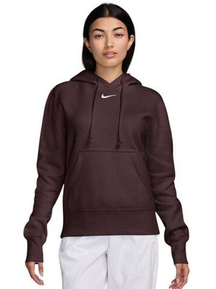 Женская Кофта теннисная Nike Sportwear Phoenix Fleece - burgundy crush/sail