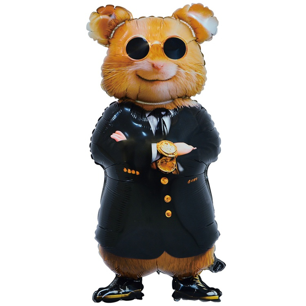 Шар Фольгированный Капитан Удача Хомяк (Ассорти)