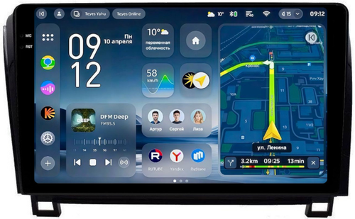 Магнитола для Toyota Tundra XK50 2007-2013, Sequoia XK60 2007-2022 - Teyes CC4-PRO монитор 10.36" 2K QLED на Android 13, Быстрейшая, Snapdragon 778G, ИИ, CarPlay, DSP, 4G SIM-слот