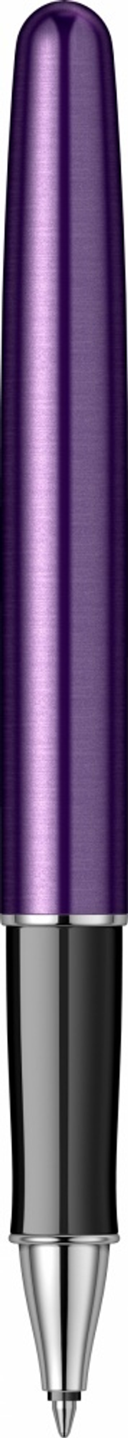 Ручка-роллер Parker Sonnet Essentials Violet SB Steel CT, цвет чернил black, перо: F,  в подарочной упаковке.