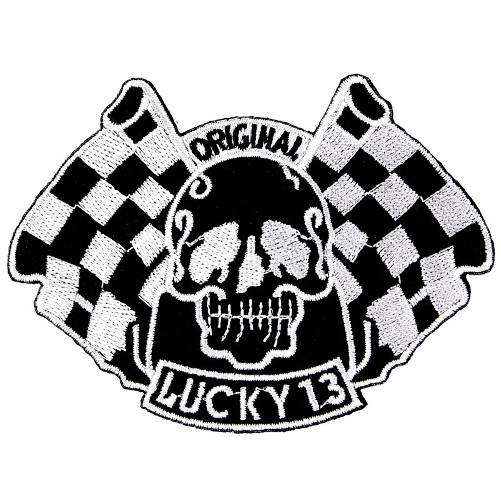 Нашивка Lucky 13 (черная)