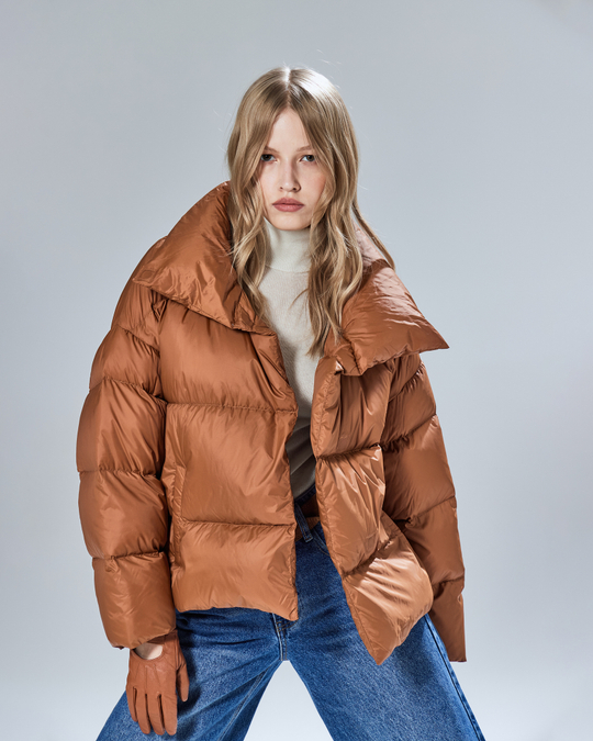 Пуховик укороченный базовый