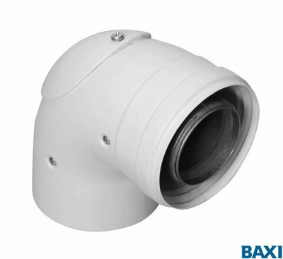 Инспектируемый коаксиальный отвод 90°, диам. 60/100 мм, KHG71410411