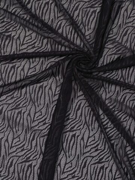 Сетка эластичная черная с принтом зебра НОВАЯ метражом