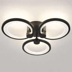 Светильник потолочный светодиодный ЭРА Модерн Odry CLL-1-46-RC BK с ДУ 46W 3000-6500К черный | Светильники SPB-6 с ДУ