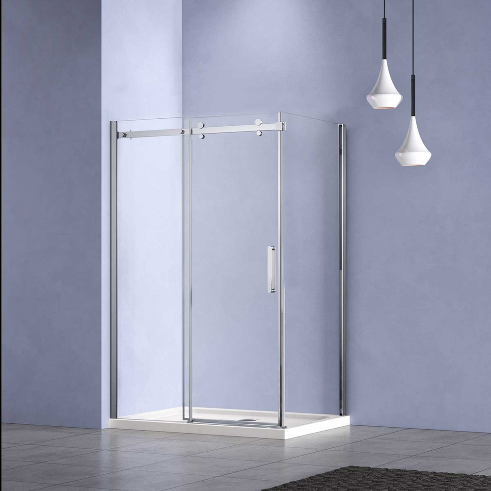 Душевой уголок Комо-Н (Como-N) Vincea VSR-4CN8014CL, 1400*800, хром, стекло прозрачное