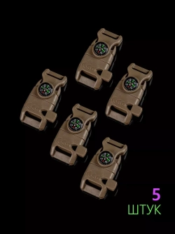 Фастекс со свистком, огнивом и компасом