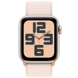 Apple Watch SE 2023, 44 мм, алюминий цвета "сияющая звезда", Starlight Sport Loop