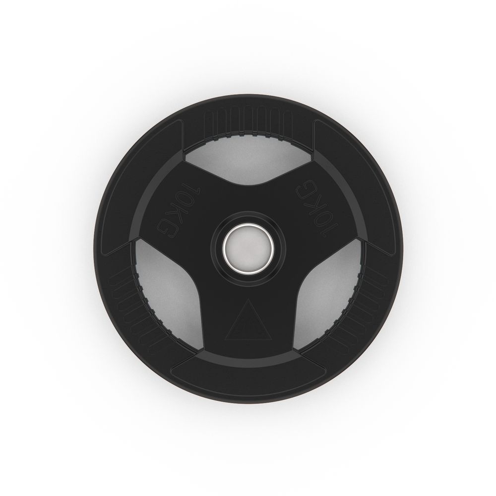 Диск обрезиненный с хватом DFC 10 кг / диаметр 51 мм