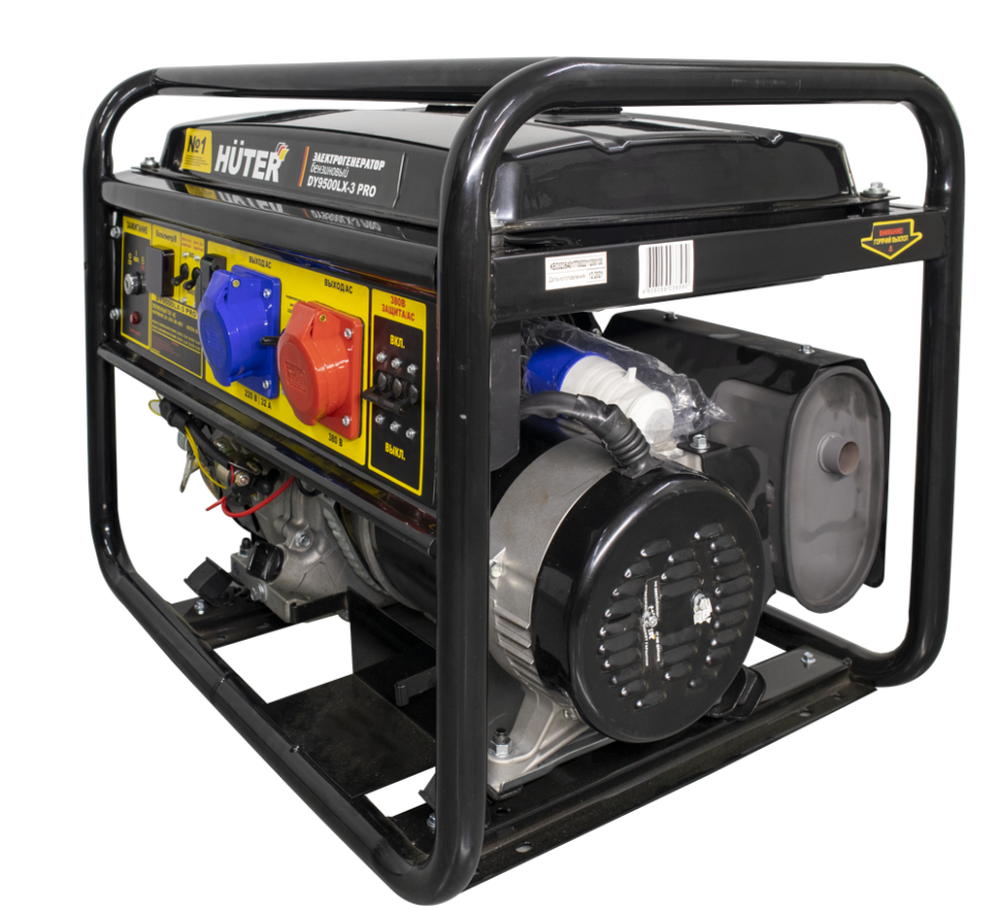 Электрогенератор Huter DY9500LX-3 PRO - [7,8 кВт / 380V] трехфазный