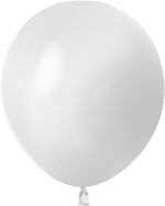 Шар (18''/46 см) Белый, пастель, 1 шт.