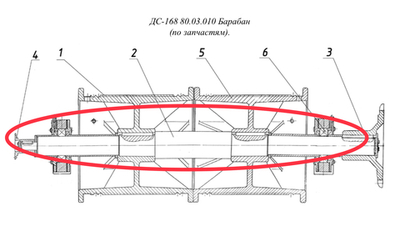 ДС-168 80.03.012 Вал