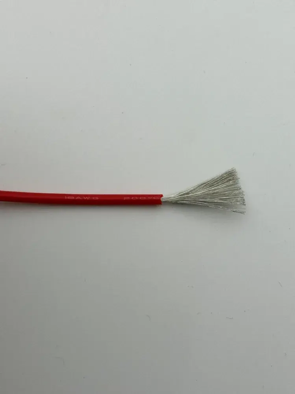 Силиконовый медный кабель 18 awg силовой (красный 5 м)