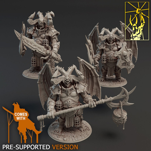 Демон принц бес суккуб Рогатый дьявол Воин Паладин Варвар Файтер Рыцарь 1 шт. миниатюра для dnd, днд, pathfinder, фентези, Настольная игра, НРИ, Варгейм, РПГ